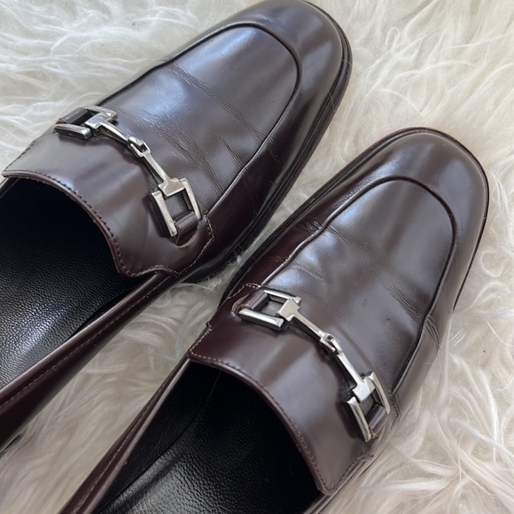 Gucci leather dark brown heels / shoes 7.5 - Picture 6 of 7